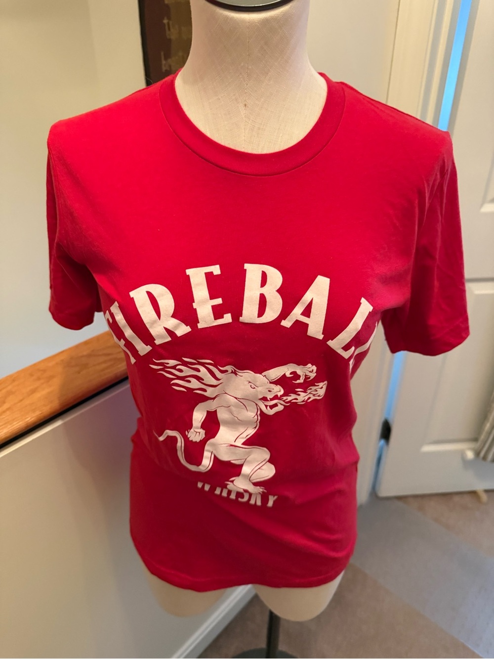 Bella Canvas Red Graphic Tee with White Print